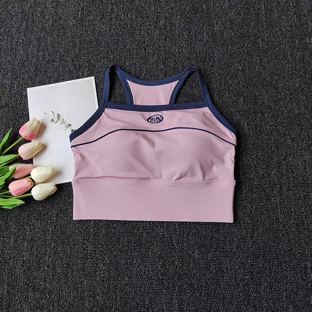 Womens Seamless Yoga Bra Crop Top Supportive Tube Sports Bralette For Workout Streetwear 7
