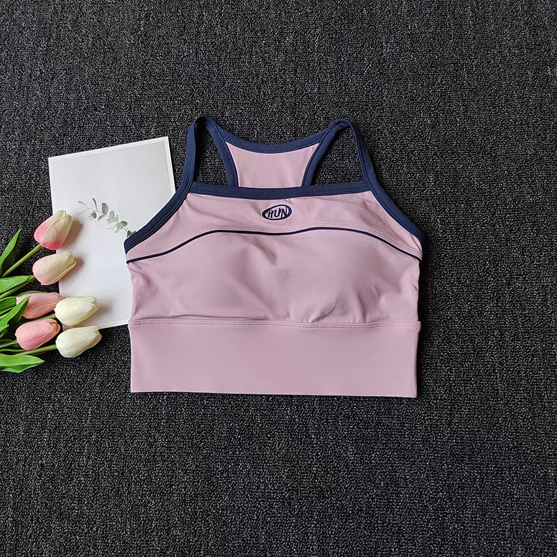 Womens Seamless Yoga Bra Crop Top Supportive Tube Sports Bralette For Workout Streetwear 7