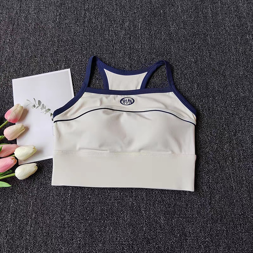 Womens Seamless Yoga Bra Crop Top Supportive Tube Sports Bralette For Workout Streetwear 8