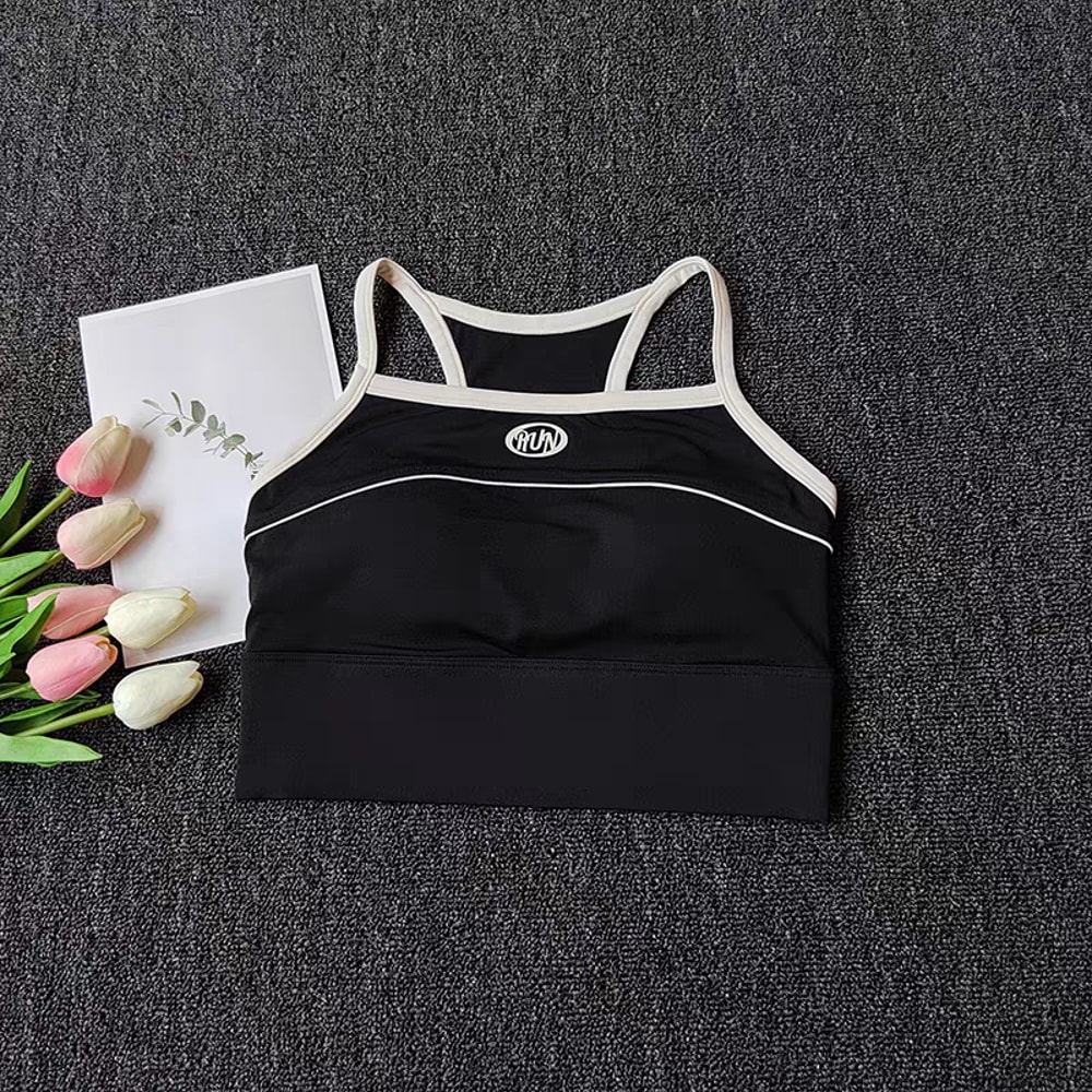 Womens Seamless Yoga Bra Crop Top Supportive Tube Sports Bralette For Workout Streetwear 9