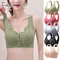 Plus Size Front Closure Lace Wireless Bra Comfortable Seamless Bralette 0