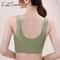 Plus Size Front Closure Lace Wireless Bra Comfortable Seamless Bralette 1