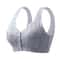 Plus Size Front Closure Lace Wireless Bra Comfortable Seamless Bralette 5