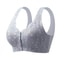 Plus Size Front Closure Lace Wireless Bra Comfortable Seamless Bralette 5