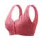 Plus Size Front Closure Lace Wireless Bra Comfortable Seamless Bralette 6