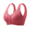 Plus Size Front Closure Lace Wireless Bra Comfortable Seamless Bralette 6
