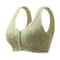 Plus Size Front Closure Lace Wireless Bra Comfortable Seamless Bralette 8