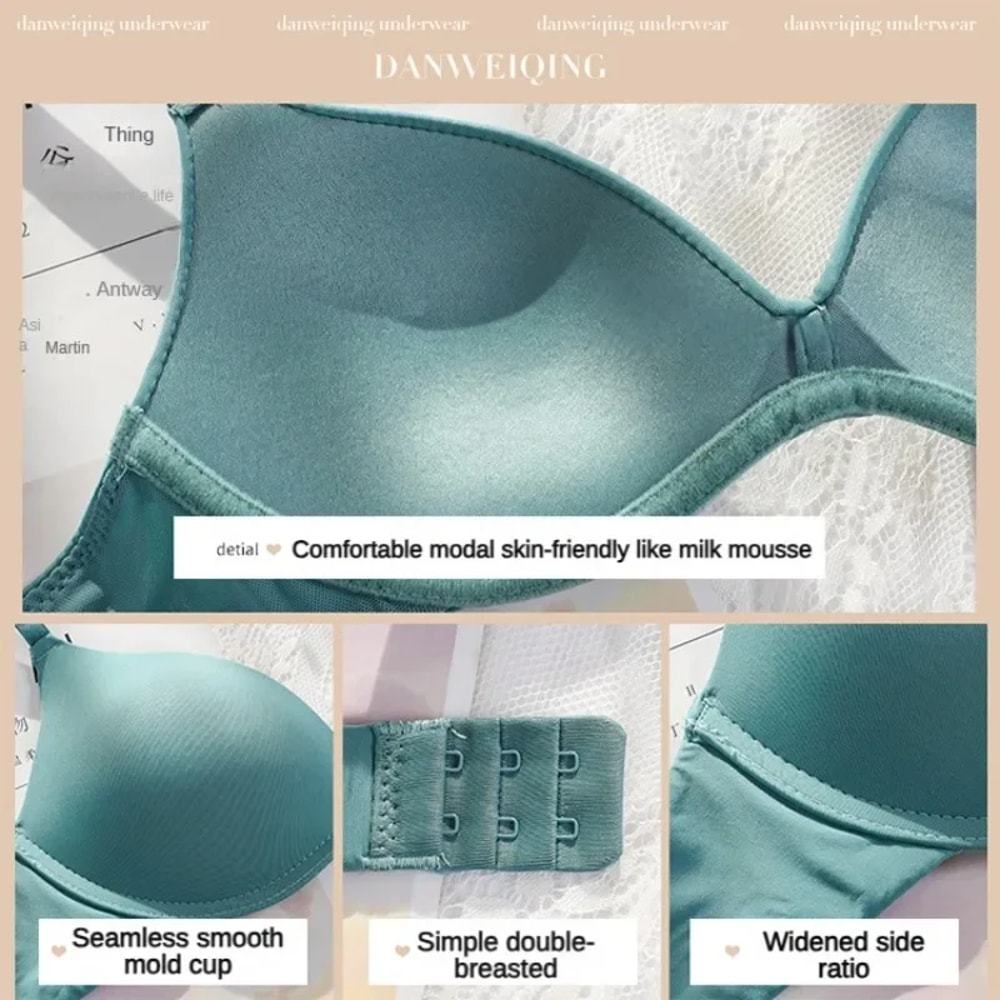 ComfortLift Seamless Wireless PushUp Bra For Women Breathable Everyday Support 3