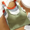 Performance Fit Breathable Seamless Yoga Sports Bra with Shockproof Support