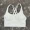 Solid Crossback Womens Fitness Bra For Gym Yoga High Support Sports Top 2