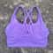 Solid Crossback Womens Fitness Bra For Gym Yoga High Support Sports Top 3