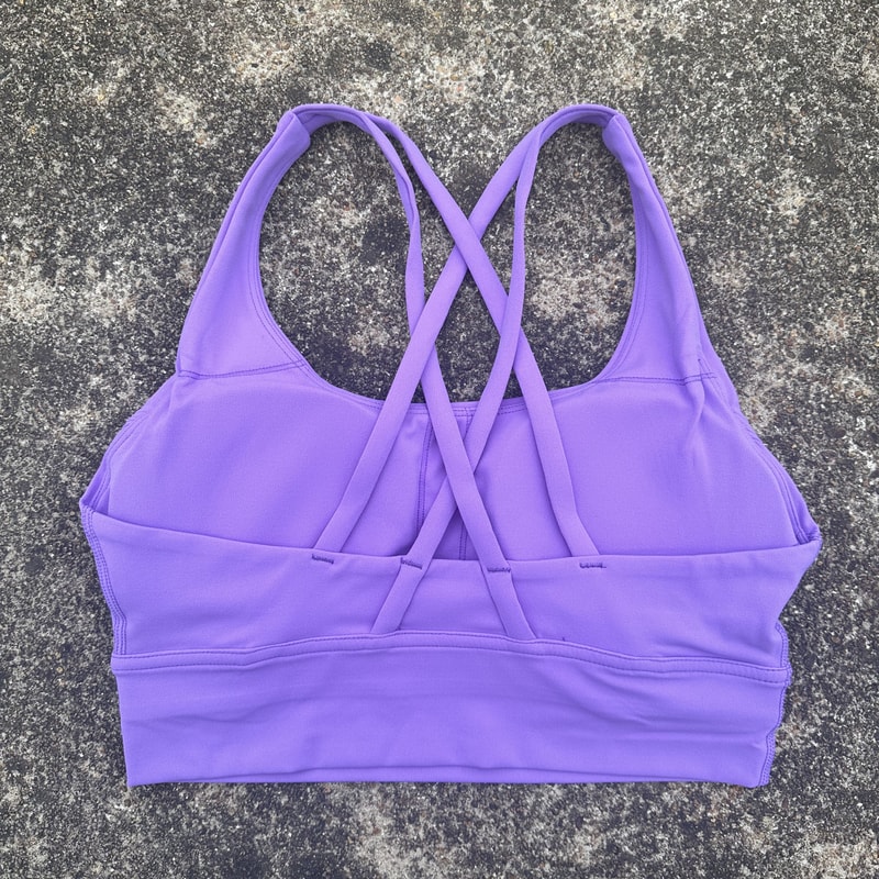 Solid Crossback Womens Fitness Bra For Gym Yoga High Support Sports Top 3