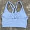 Solid Crossback Womens Fitness Bra For Gym Yoga High Support Sports Top 5