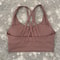 Solid Crossback Womens Fitness Bra For Gym Yoga High Support Sports Top 10