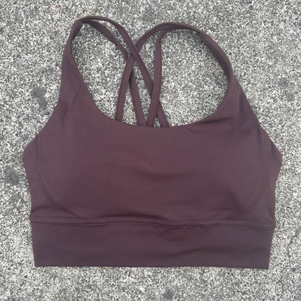 Solid Crossback Womens Fitness Bra For Gym Yoga High Support Sports Top 16