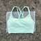Solid Crossback Womens Fitness Bra For Gym Yoga High Support Sports Top 17