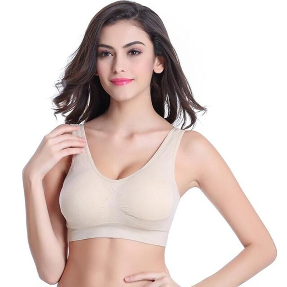 ComfortFlex Plus Size Wireless Seamless Sports Yoga Bra 9