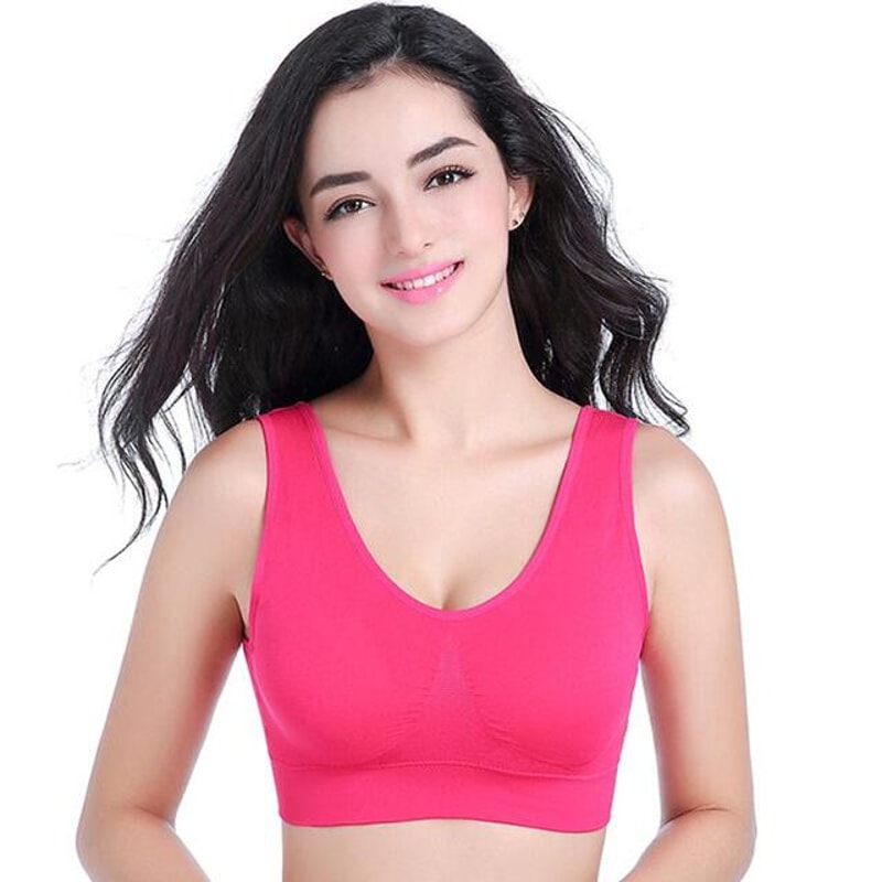 ComfortFlex Plus Size Wireless Seamless Sports Yoga Bra 10