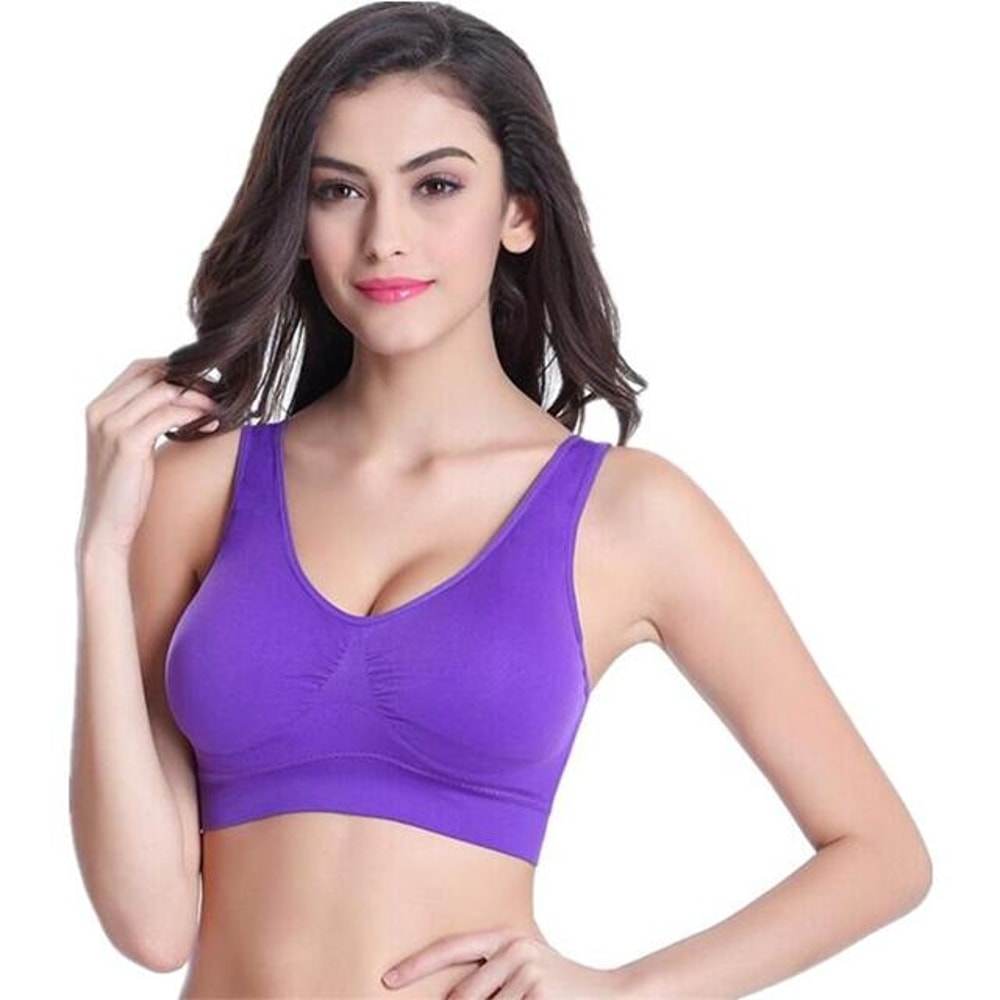 ComfortFlex Plus Size Wireless Seamless Sports Yoga Bra 13