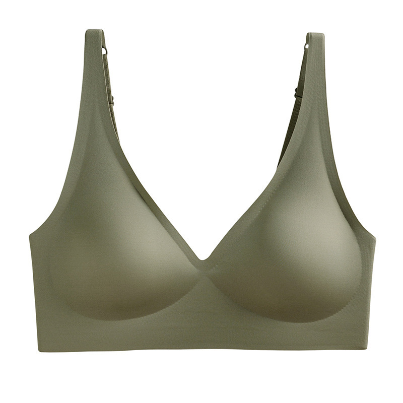 CloudLift Seamless PushUp Bra For Women Wireless VNeck Bralette With Removable Pads 3