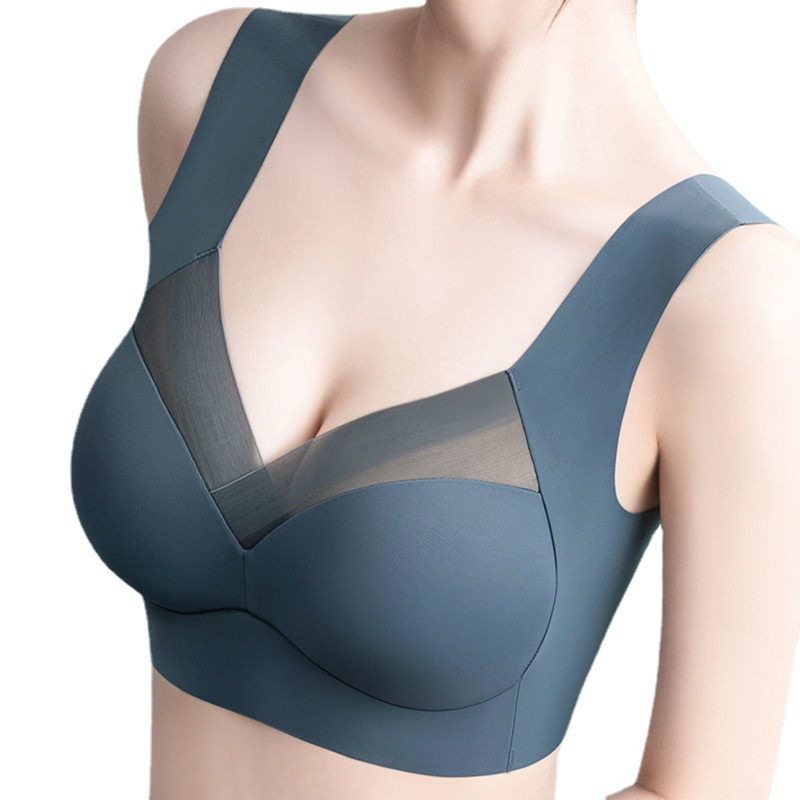 Plus Size Wireless Seamless Lace Bra – Supportive Comfort & Gentle Lift