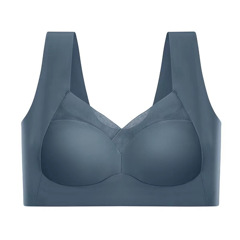 Plus Size Wireless Seamless Lace Bra – Supportive Comfort & Gentle Lift