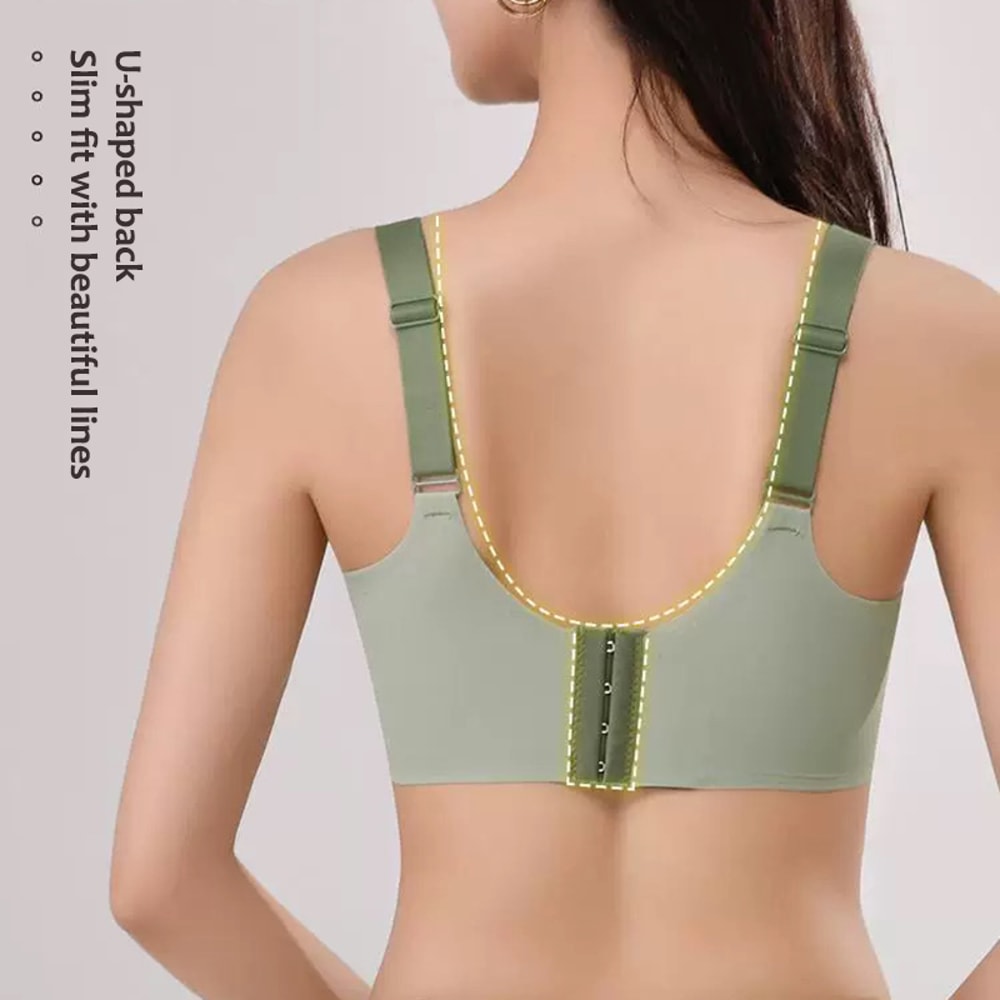 Seamless Wireless PushUp Bra For Women Soft Full Cup Bralette Plus Size 3