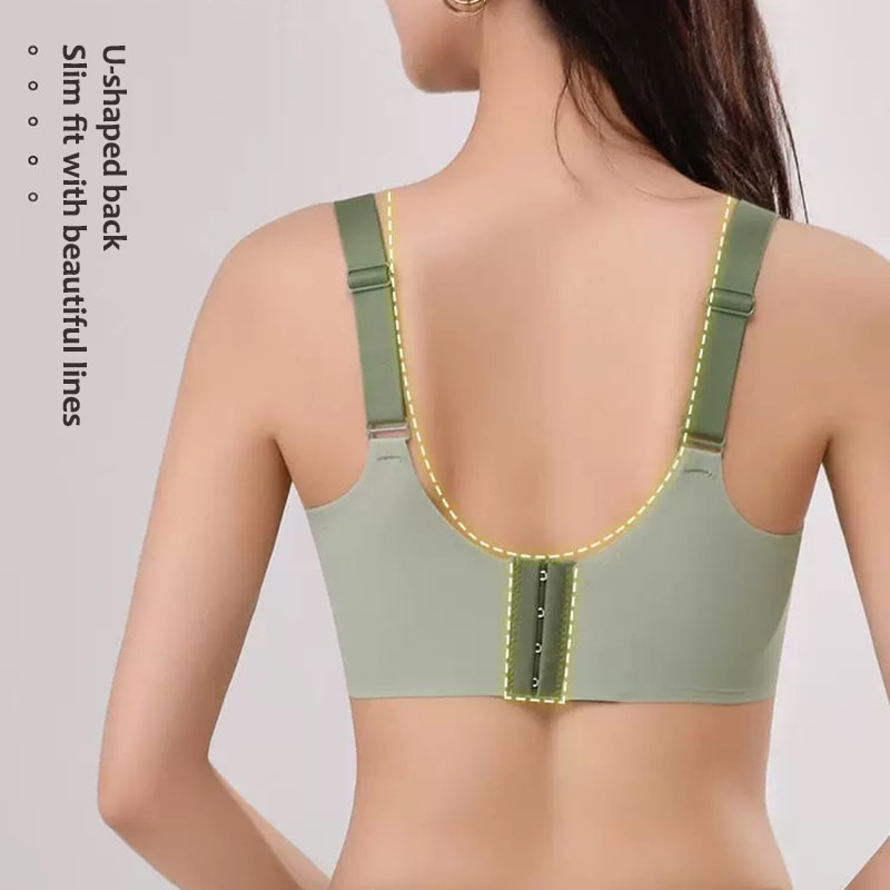 Seamless Wireless PushUp Bra For Women Soft Full Cup Bralette Plus Size 3