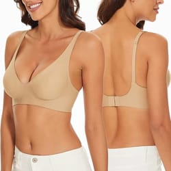 comfortlift seamless wireless bra for women – supportive sports bralette with back-smoothing fit