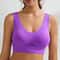 Plus Size Breathable Mesh Sports Bra – Seamless Wireless Crop Top