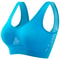 Plus Size Breathable Mesh Sports Bra – Seamless Wireless Crop Top
