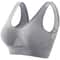 Plus Size Breathable Mesh Sports Bra – Seamless Wireless Crop Top