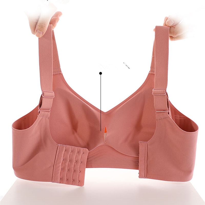 ComfortLift Seamless Wire-Free Push-Up Bra for Women with Soft Support & Adjustable Fit