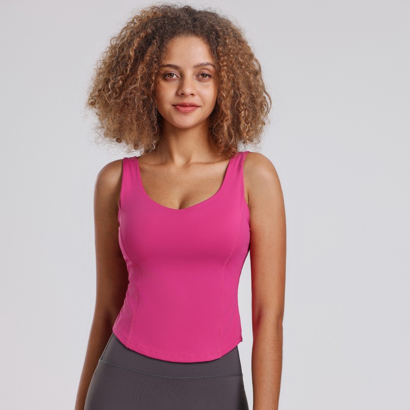Women's Seamless Sports Bra Crop Top – Comfort-Fit Yoga & Fitness Vest