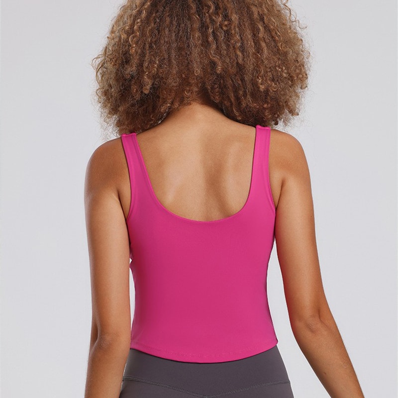 Women's Seamless Sports Bra Crop Top – Comfort-Fit Yoga & Fitness Vest