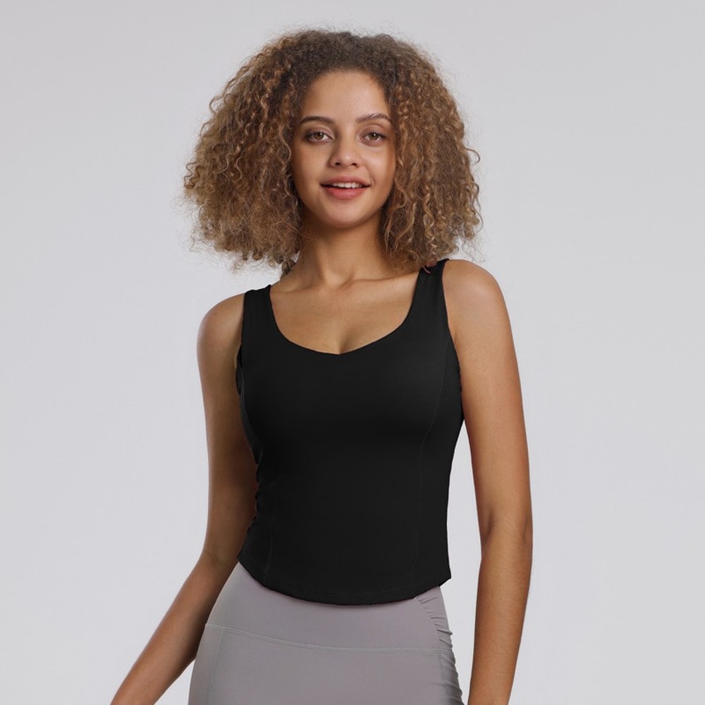 Women's Seamless Sports Bra Crop Top – Comfort-Fit Yoga & Fitness Vest