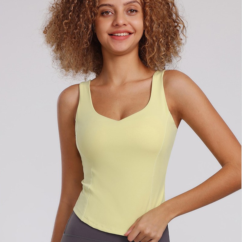 Women's Seamless Sports Bra Crop Top – Comfort-Fit Yoga & Fitness Vest
