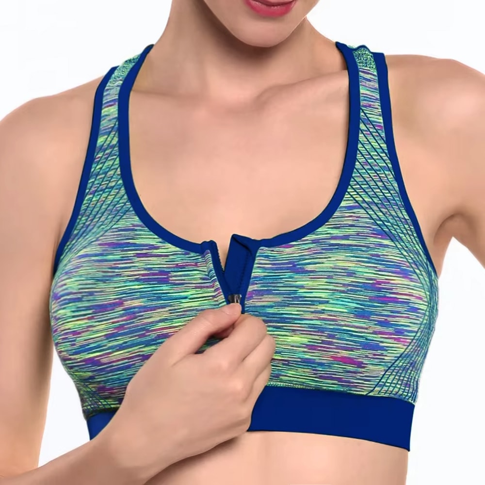 Breathable Padded Sports Bra For Women Shockproof Gym Running Support 1