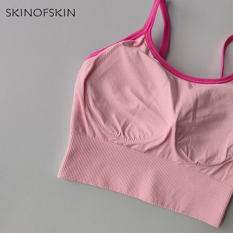 Premium Color Block Sports Bra for Women – Supportive Fitness & Running Yoga Bra