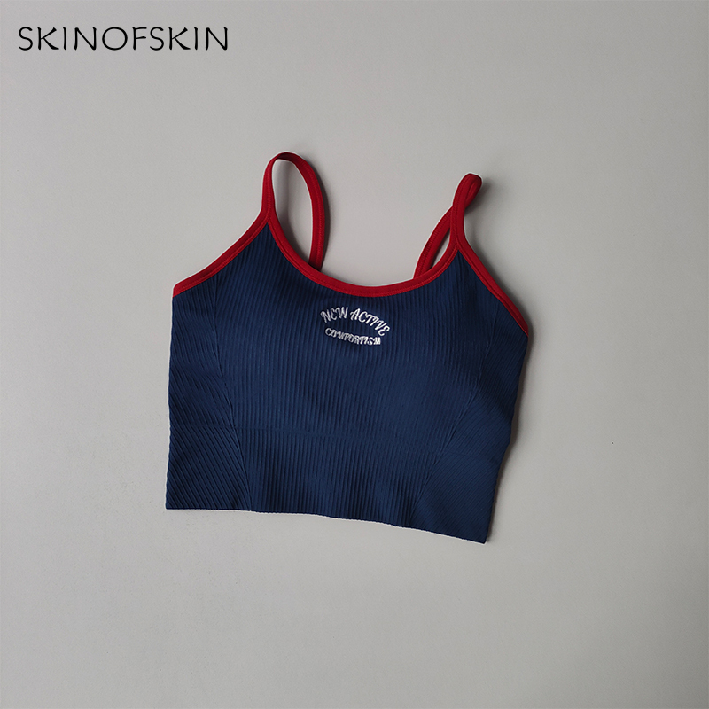 Premium Color Block Sports Bra for Women – Supportive Fitness & Running Yoga Bra