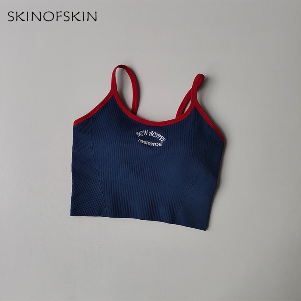 Premium Color Block Sports Bra for Women – Supportive Fitness & Running Yoga Bra
