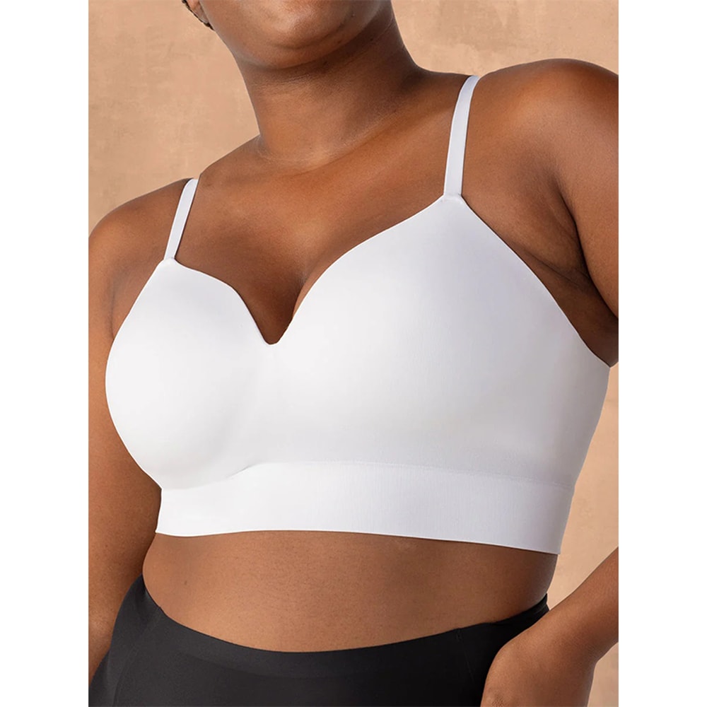 CurveLift Seamless Plus Size Wireless Bra With Full Support And Natural Shaping 4