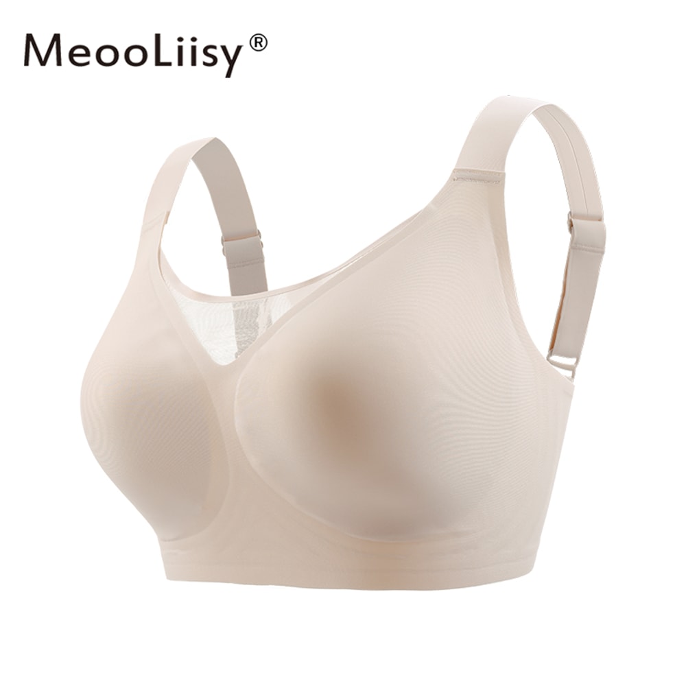 Plus Size Wireless Seamless Minimizer Bra Tube Top – Comfortable Support C–F Cups