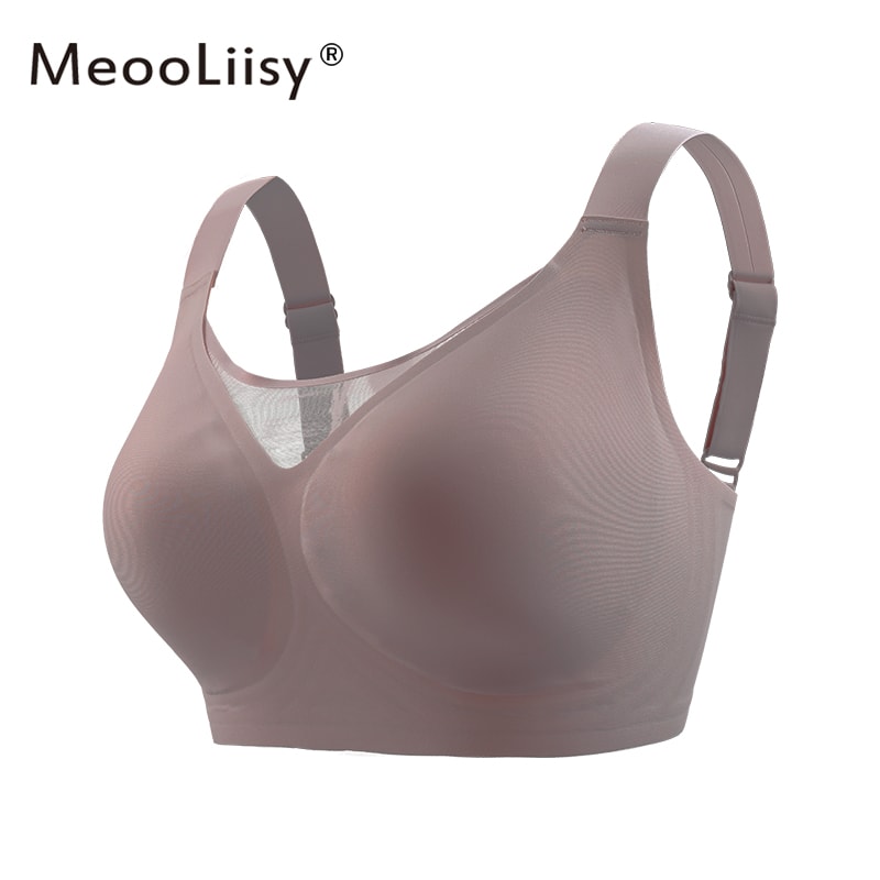 Plus Size Wireless Seamless Minimizer Bra Tube Top – Comfortable Support C–F Cups