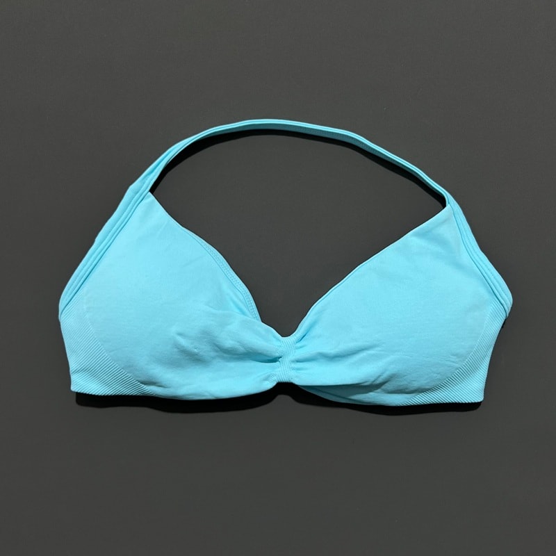 FlexLift Strappy Sports Bra Tank For Women High Support Seamless Workout Top 13