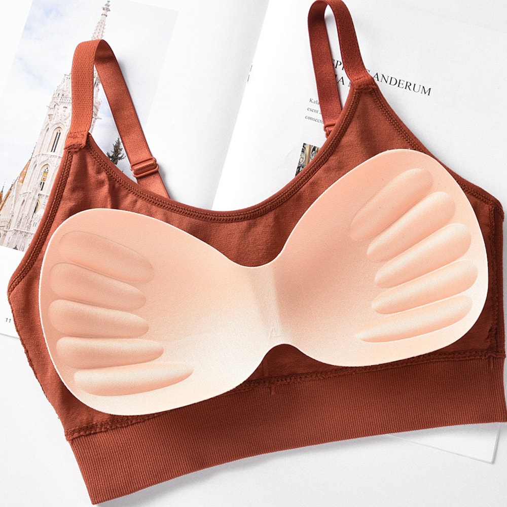 ComfortFit Seamless Full Cup Breathable Bralette Wire Free Sports Bra For Women 4