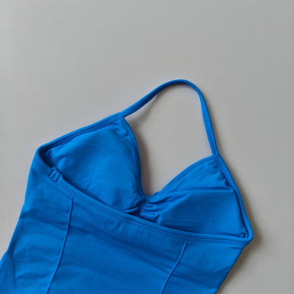 FlexLift Seamless Backless Yoga Tank with Built-In Bra