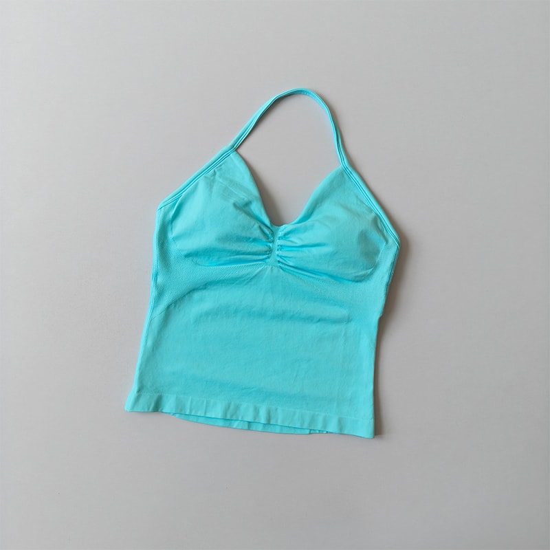 FlexLift Seamless Backless Yoga Tank with Built-In Bra