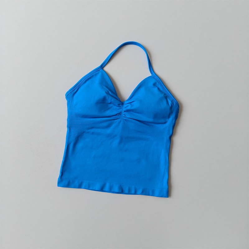 FlexLift Seamless Backless Yoga Tank with Built-In Bra
