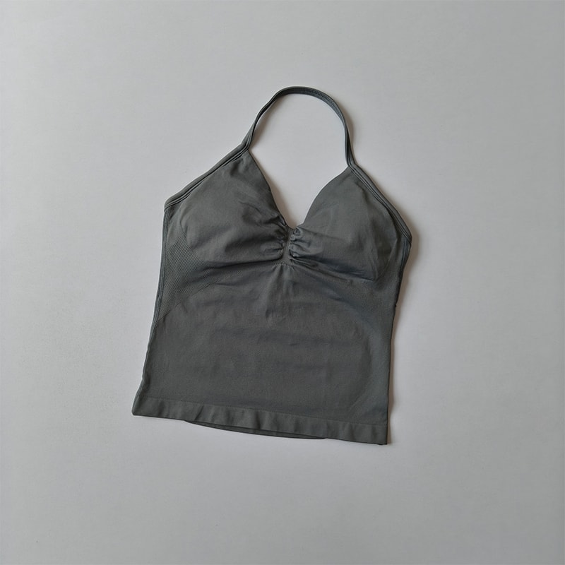 FlexLift Seamless Backless Yoga Tank with Built-In Bra